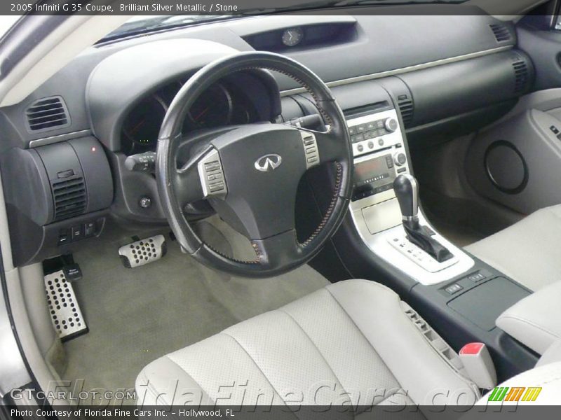 Brilliant Silver Metallic / Stone 2005 Infiniti G 35 Coupe