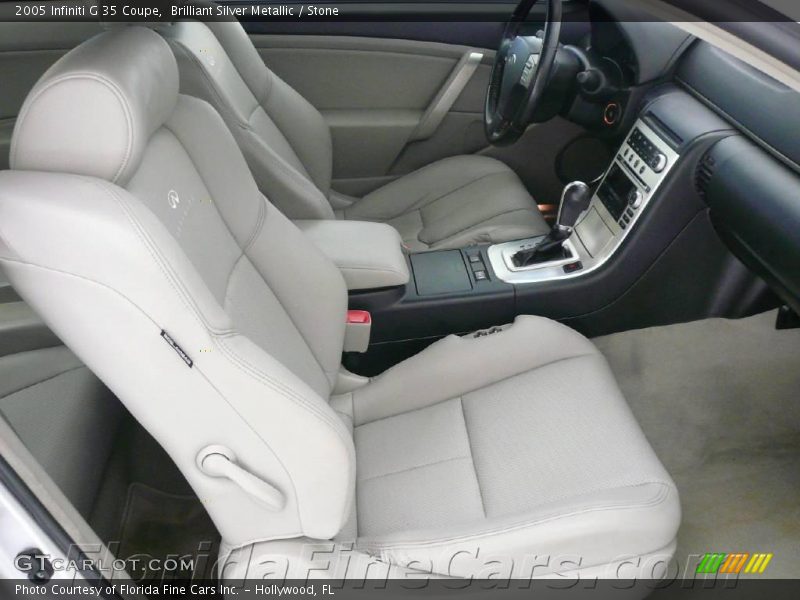 Brilliant Silver Metallic / Stone 2005 Infiniti G 35 Coupe