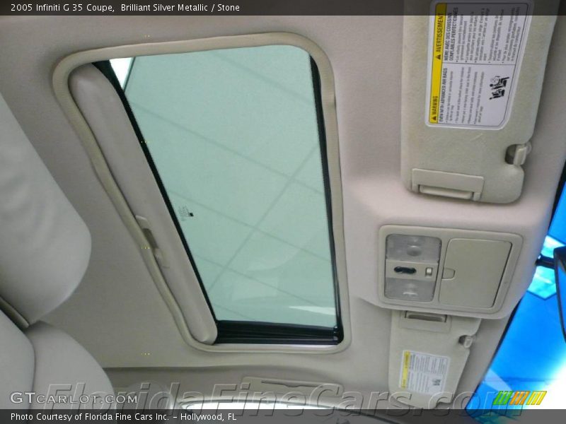 Brilliant Silver Metallic / Stone 2005 Infiniti G 35 Coupe