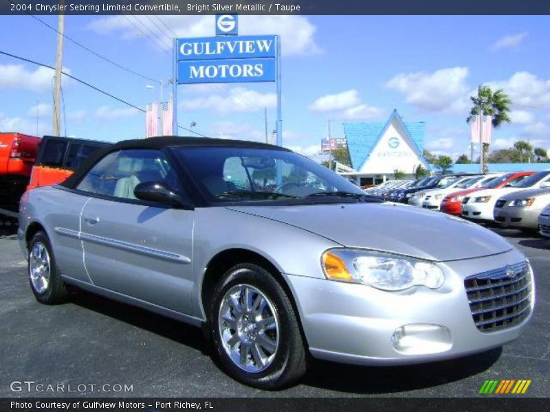 Bright Silver Metallic / Taupe 2004 Chrysler Sebring Limited Convertible