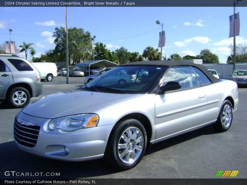 Bright Silver Metallic / Taupe 2004 Chrysler Sebring Limited Convertible