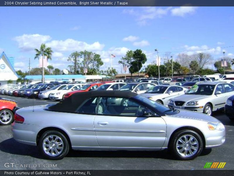 Bright Silver Metallic / Taupe 2004 Chrysler Sebring Limited Convertible