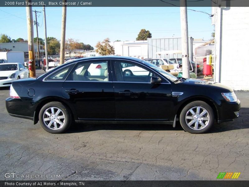 Black Clearcoat / Camel 2008 Ford Taurus SEL