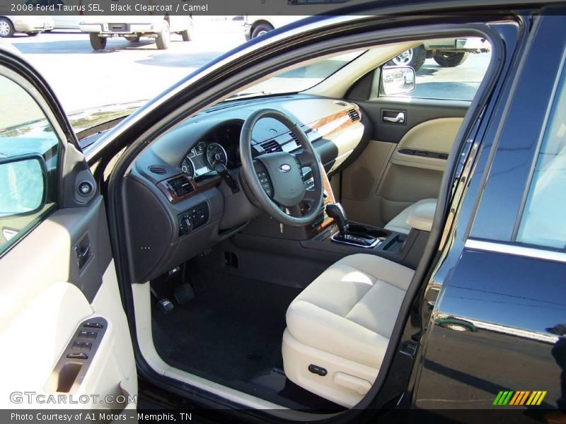 Black Clearcoat / Camel 2008 Ford Taurus SEL