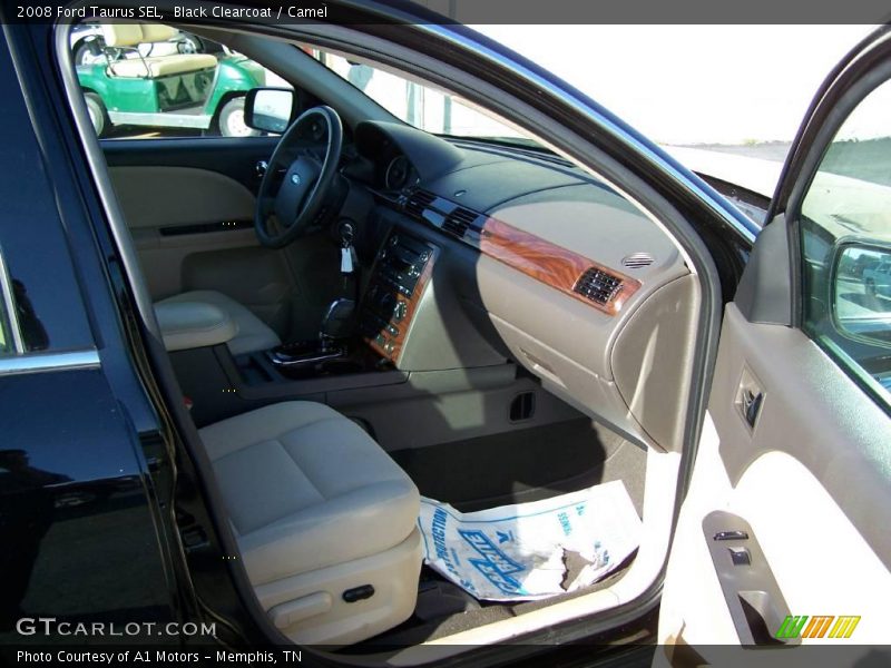 Black Clearcoat / Camel 2008 Ford Taurus SEL