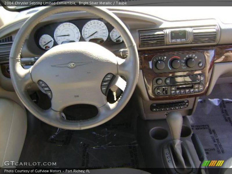 Bright Silver Metallic / Taupe 2004 Chrysler Sebring Limited Convertible