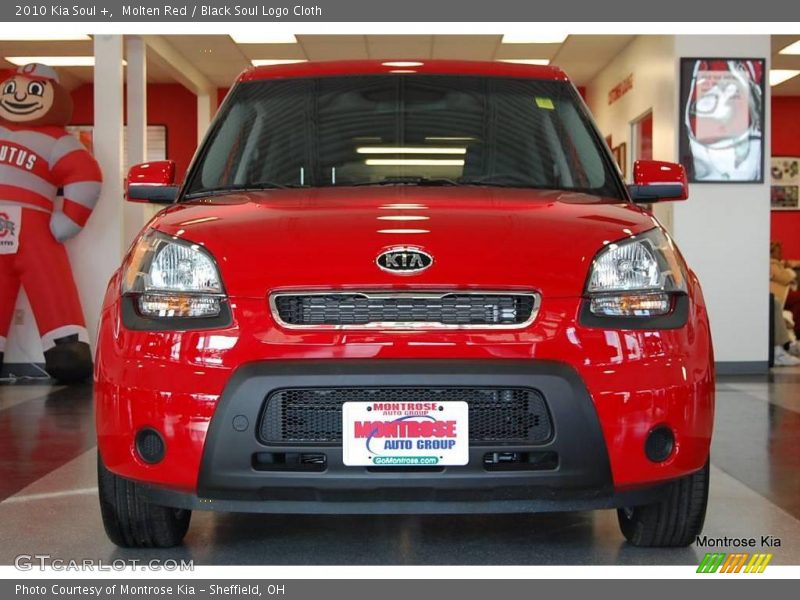 Molten Red / Black Soul Logo Cloth 2010 Kia Soul +