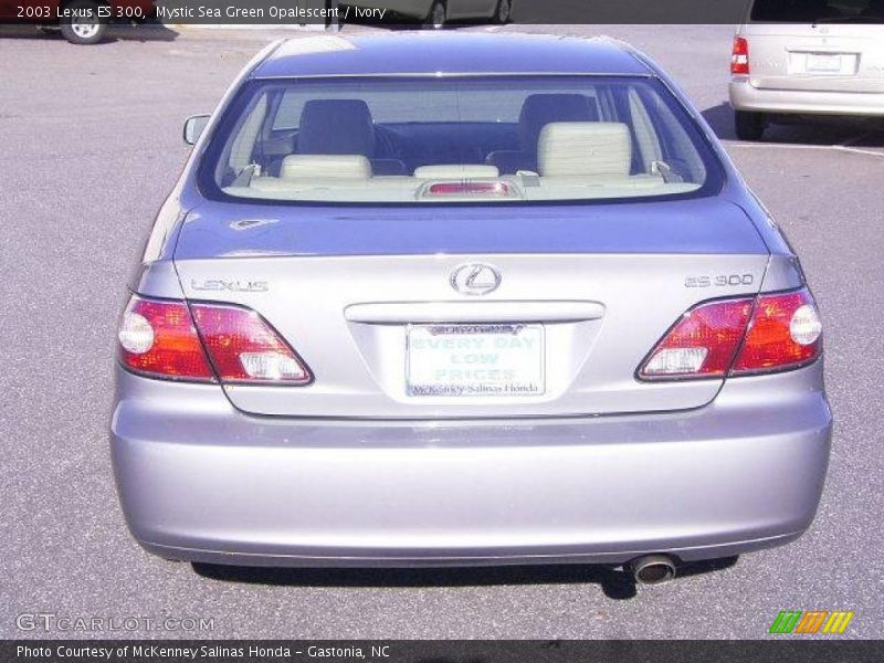 Mystic Sea Green Opalescent / Ivory 2003 Lexus ES 300