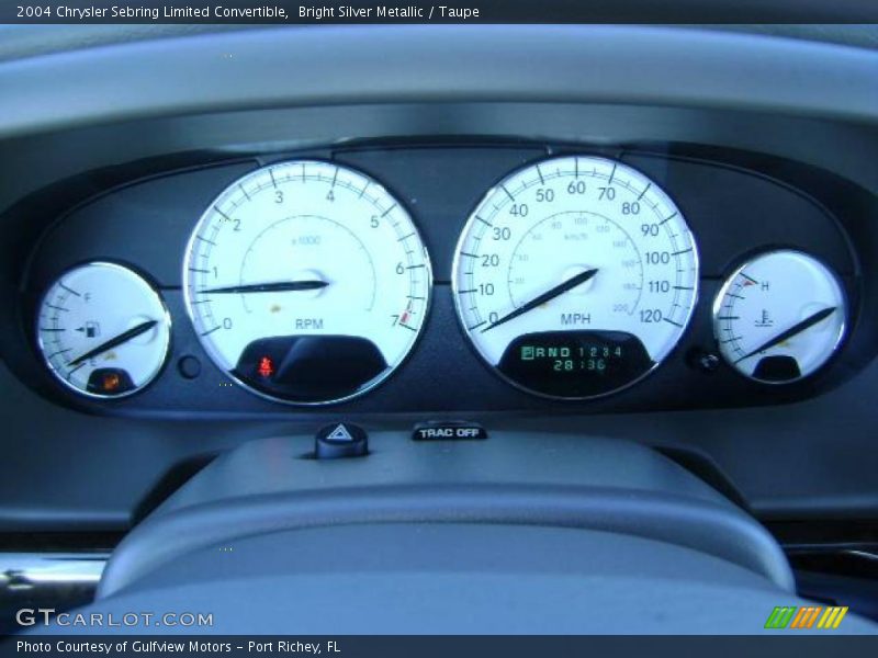 Bright Silver Metallic / Taupe 2004 Chrysler Sebring Limited Convertible