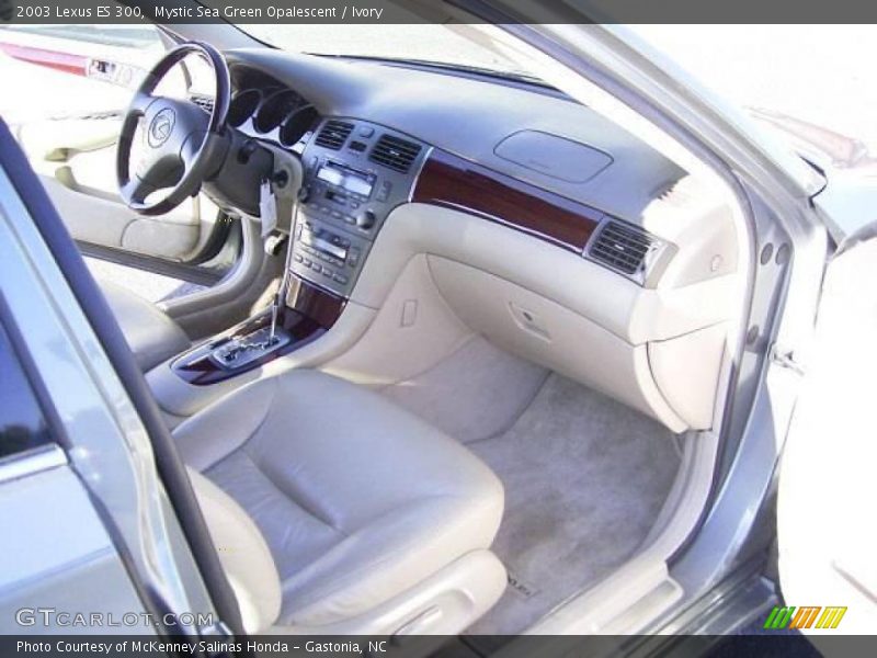 Mystic Sea Green Opalescent / Ivory 2003 Lexus ES 300