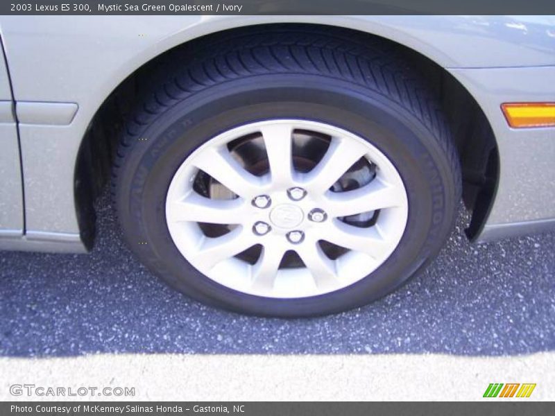 Mystic Sea Green Opalescent / Ivory 2003 Lexus ES 300