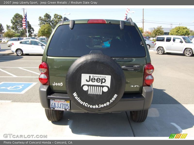 Jeep Green Metallic / Medium Slate Gray 2007 Jeep Liberty Sport