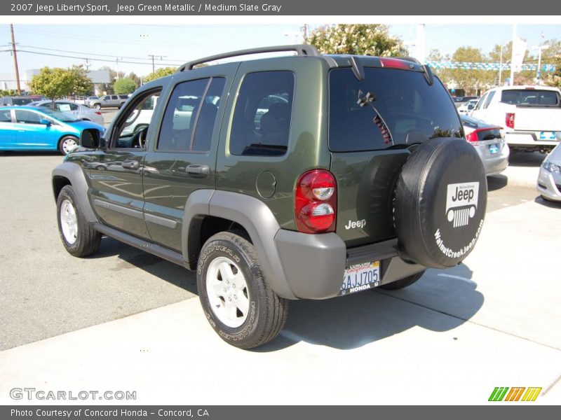 Jeep Green Metallic / Medium Slate Gray 2007 Jeep Liberty Sport