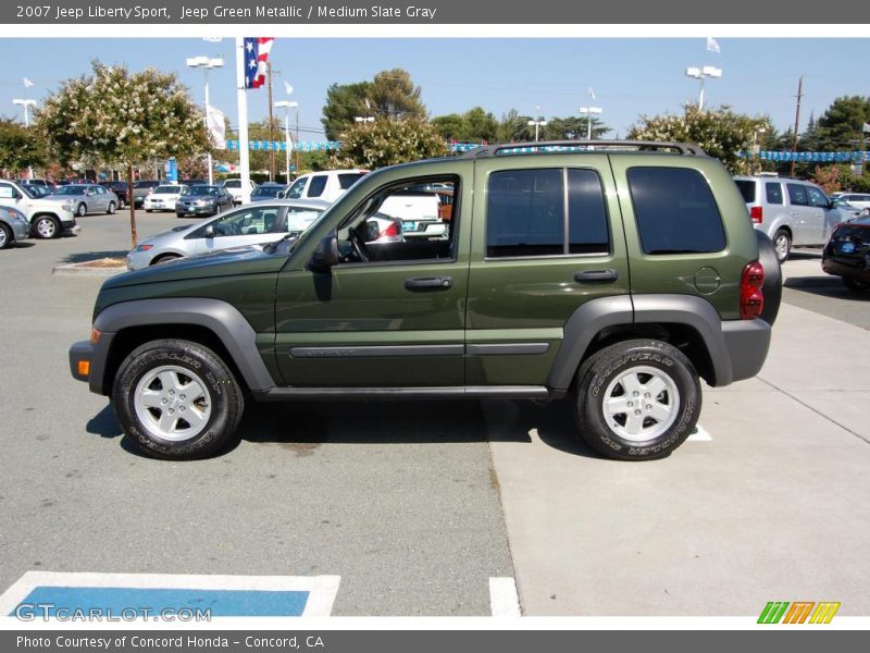 Jeep Green Metallic / Medium Slate Gray 2007 Jeep Liberty Sport