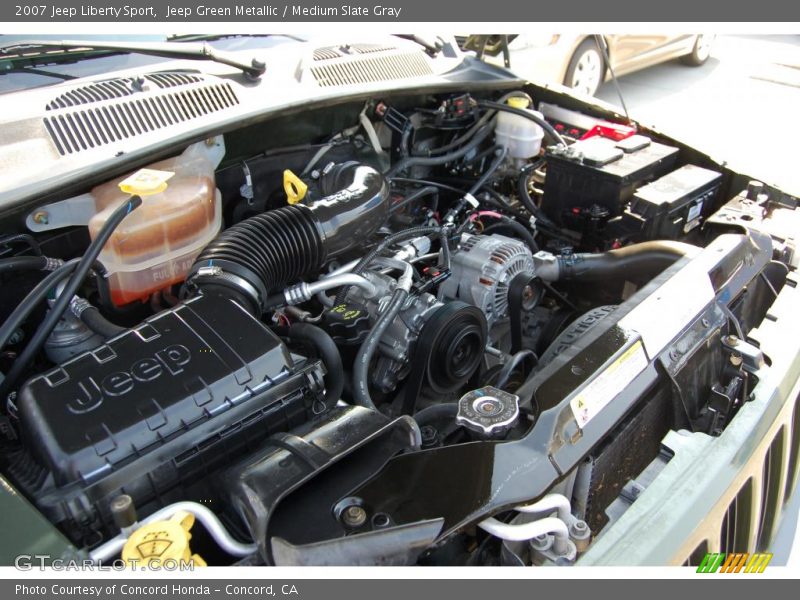 Jeep Green Metallic / Medium Slate Gray 2007 Jeep Liberty Sport