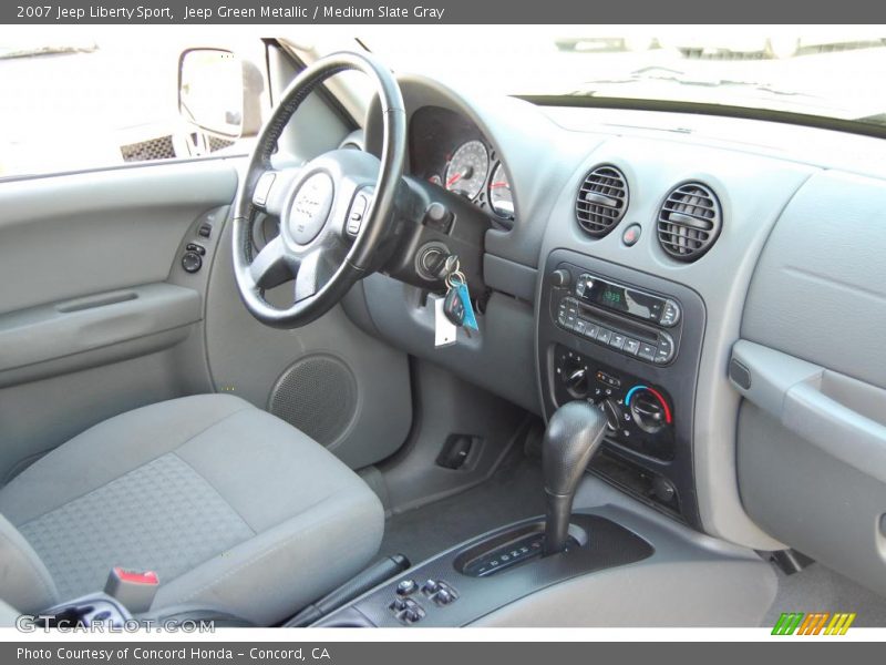 Jeep Green Metallic / Medium Slate Gray 2007 Jeep Liberty Sport