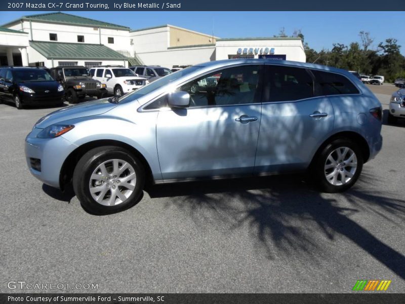 Icy Blue Metallic / Sand 2007 Mazda CX-7 Grand Touring