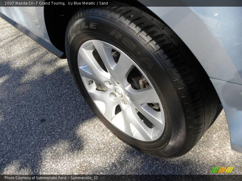 Icy Blue Metallic / Sand 2007 Mazda CX-7 Grand Touring