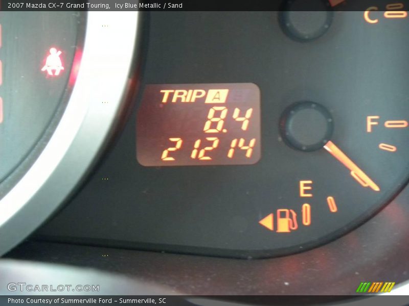 Icy Blue Metallic / Sand 2007 Mazda CX-7 Grand Touring