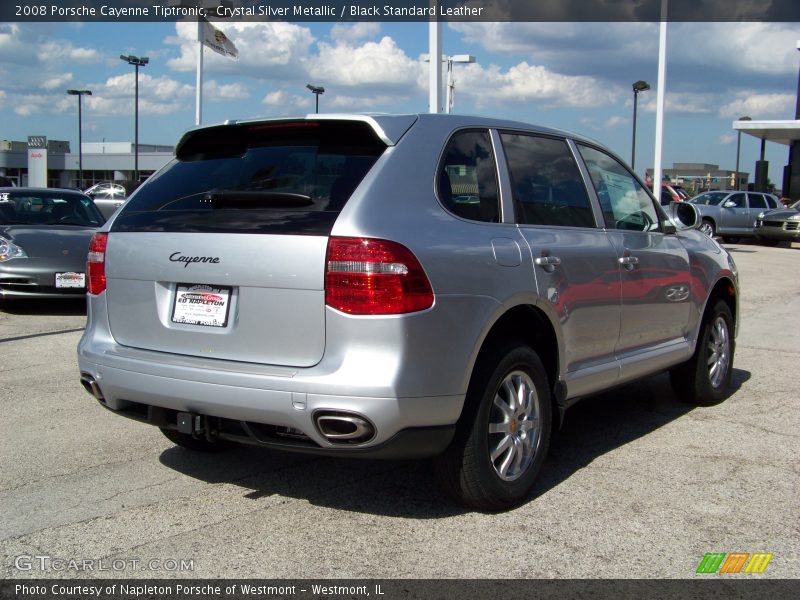 Crystal Silver Metallic / Black Standard Leather 2008 Porsche Cayenne Tiptronic