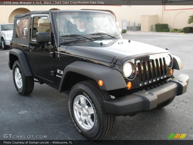 Black / Dark Slate Gray/Medium Slate Gray 2008 Jeep Wrangler X 4x4
