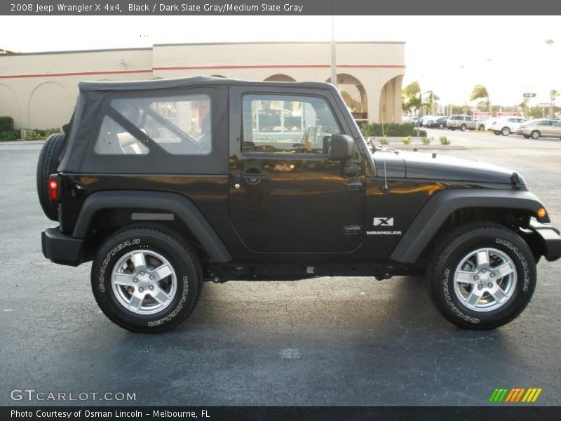 Black / Dark Slate Gray/Medium Slate Gray 2008 Jeep Wrangler X 4x4