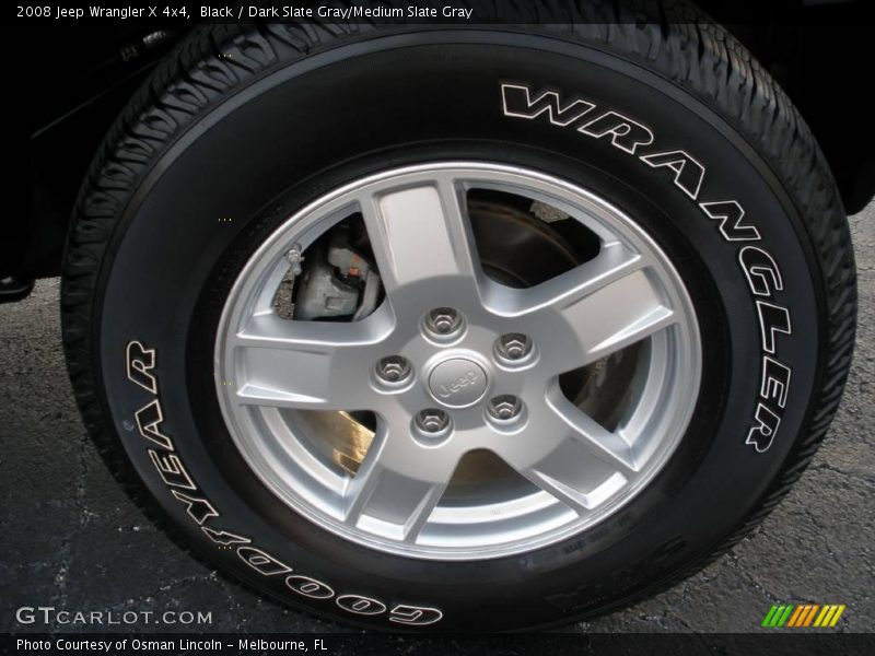 Black / Dark Slate Gray/Medium Slate Gray 2008 Jeep Wrangler X 4x4