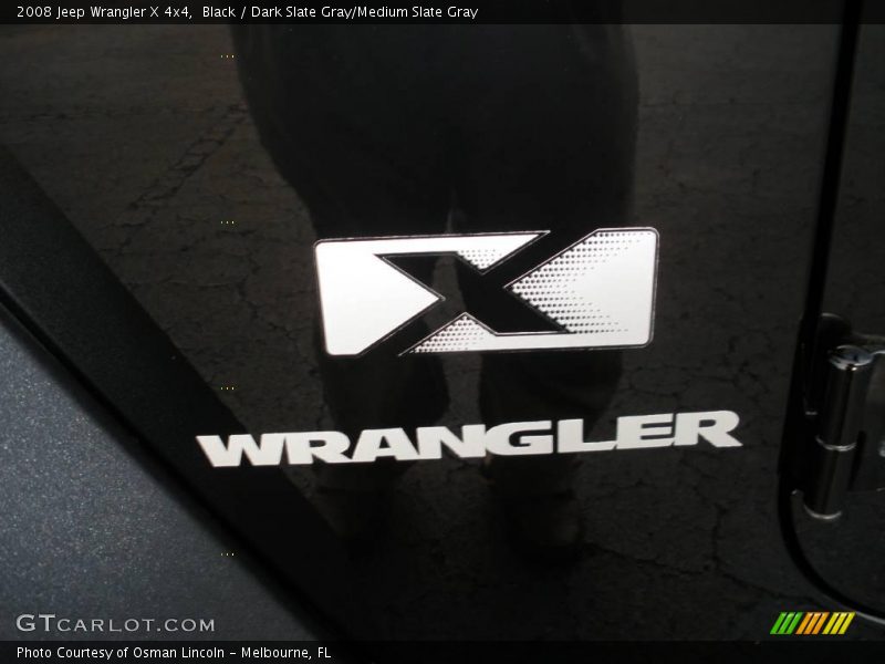 Black / Dark Slate Gray/Medium Slate Gray 2008 Jeep Wrangler X 4x4