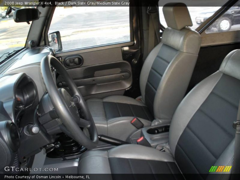 Black / Dark Slate Gray/Medium Slate Gray 2008 Jeep Wrangler X 4x4