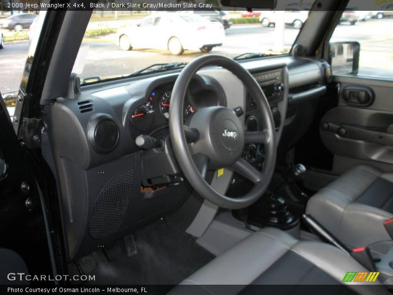 Black / Dark Slate Gray/Medium Slate Gray 2008 Jeep Wrangler X 4x4