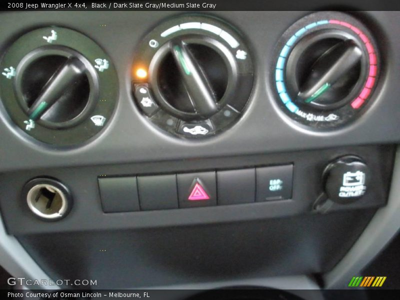 Black / Dark Slate Gray/Medium Slate Gray 2008 Jeep Wrangler X 4x4