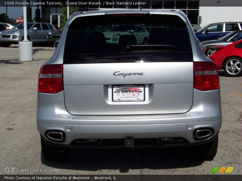 Crystal Silver Metallic / Black Standard Leather 2008 Porsche Cayenne Tiptronic