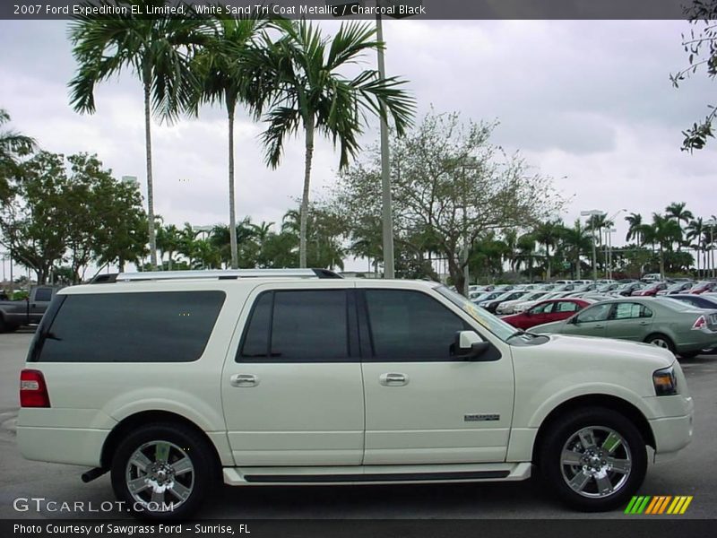 White Sand Tri Coat Metallic / Charcoal Black 2007 Ford Expedition EL Limited