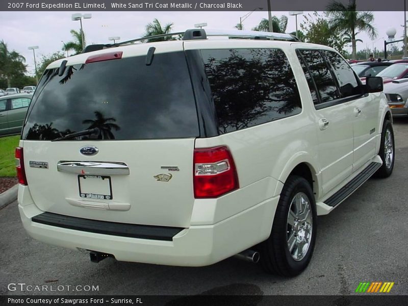 White Sand Tri Coat Metallic / Charcoal Black 2007 Ford Expedition EL Limited