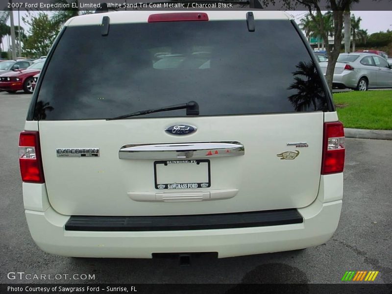 White Sand Tri Coat Metallic / Charcoal Black 2007 Ford Expedition EL Limited