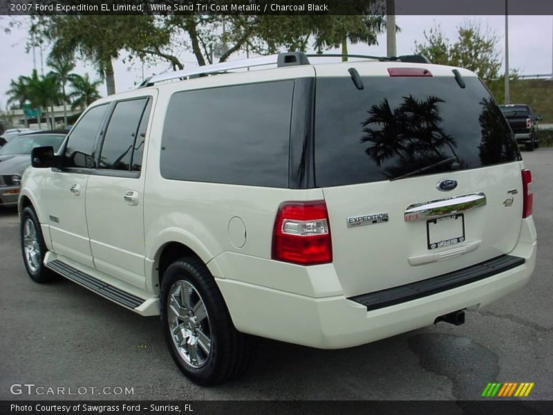 White Sand Tri Coat Metallic / Charcoal Black 2007 Ford Expedition EL Limited