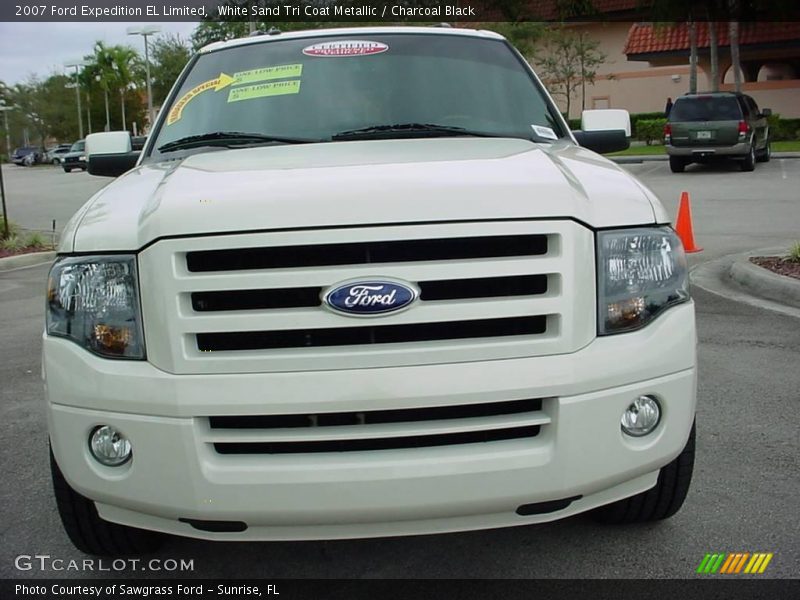 White Sand Tri Coat Metallic / Charcoal Black 2007 Ford Expedition EL Limited