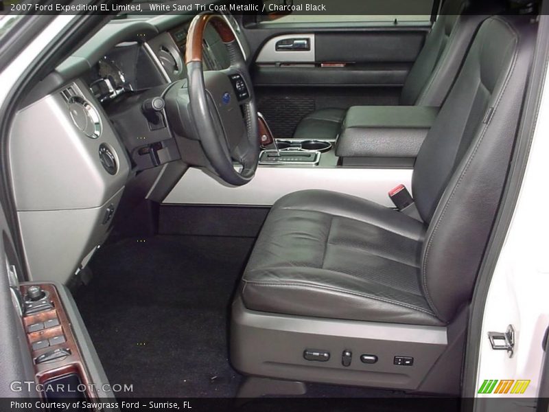 White Sand Tri Coat Metallic / Charcoal Black 2007 Ford Expedition EL Limited