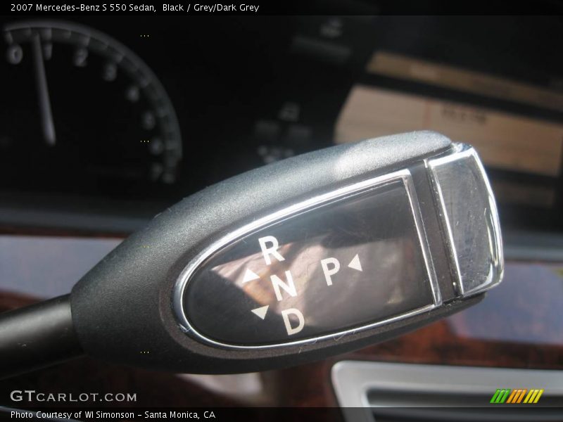 Black / Grey/Dark Grey 2007 Mercedes-Benz S 550 Sedan