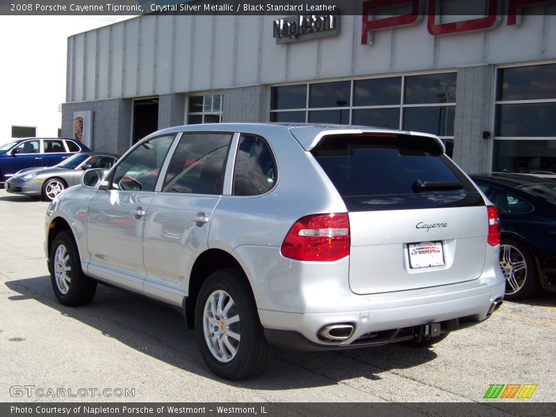 Crystal Silver Metallic / Black Standard Leather 2008 Porsche Cayenne Tiptronic