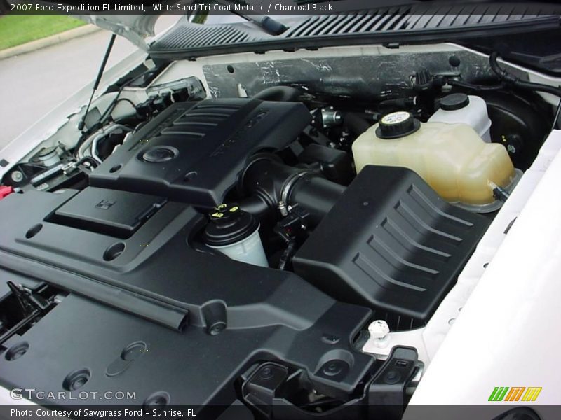 White Sand Tri Coat Metallic / Charcoal Black 2007 Ford Expedition EL Limited