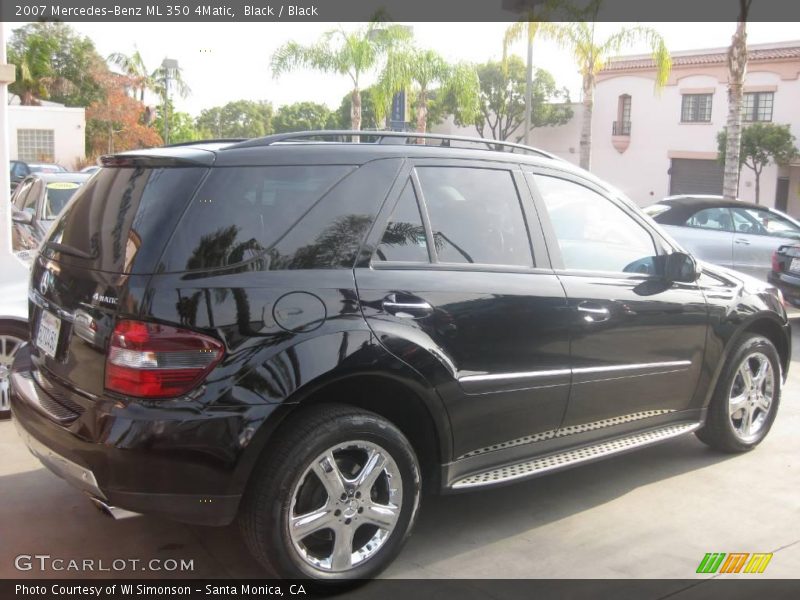 Black / Black 2007 Mercedes-Benz ML 350 4Matic