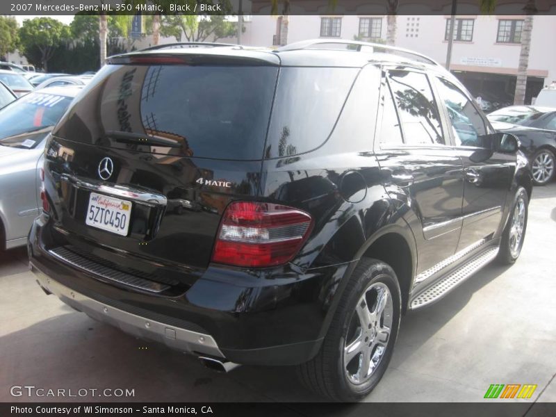 Black / Black 2007 Mercedes-Benz ML 350 4Matic
