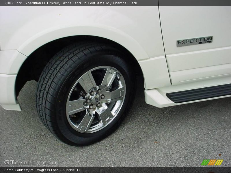 White Sand Tri Coat Metallic / Charcoal Black 2007 Ford Expedition EL Limited