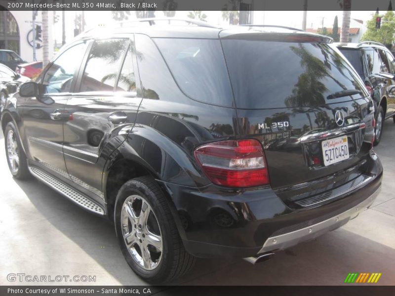 Black / Black 2007 Mercedes-Benz ML 350 4Matic