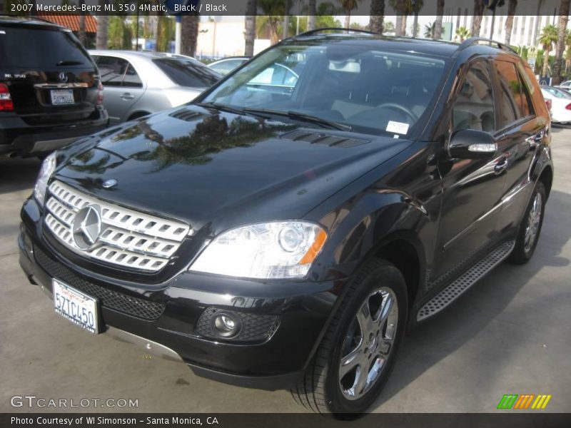 Black / Black 2007 Mercedes-Benz ML 350 4Matic