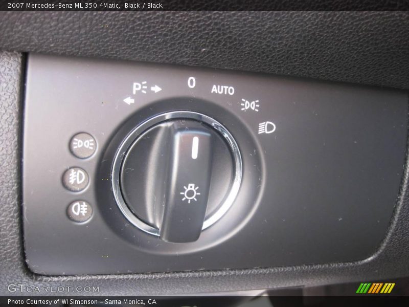 Black / Black 2007 Mercedes-Benz ML 350 4Matic