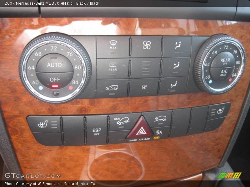 Black / Black 2007 Mercedes-Benz ML 350 4Matic