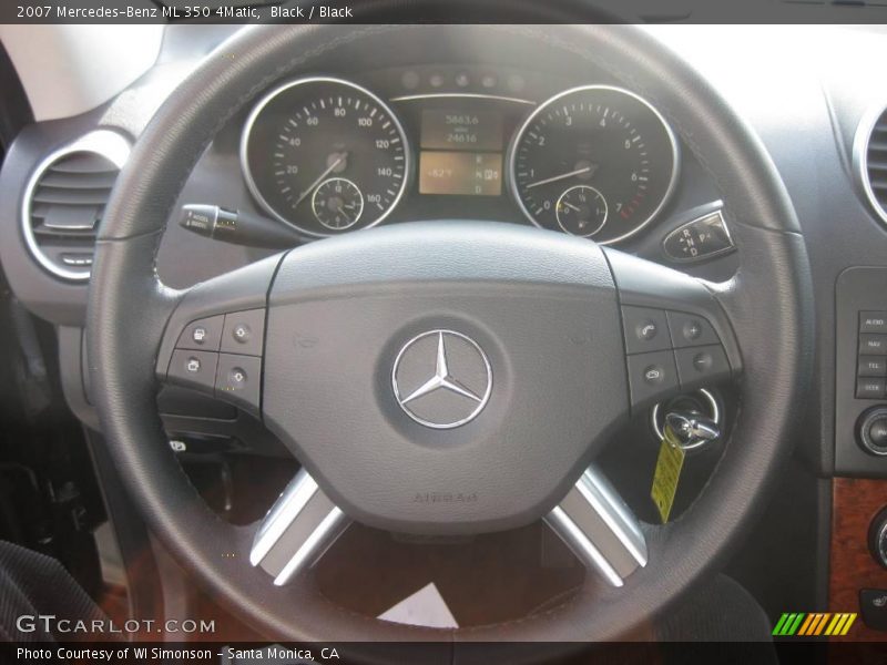 Black / Black 2007 Mercedes-Benz ML 350 4Matic