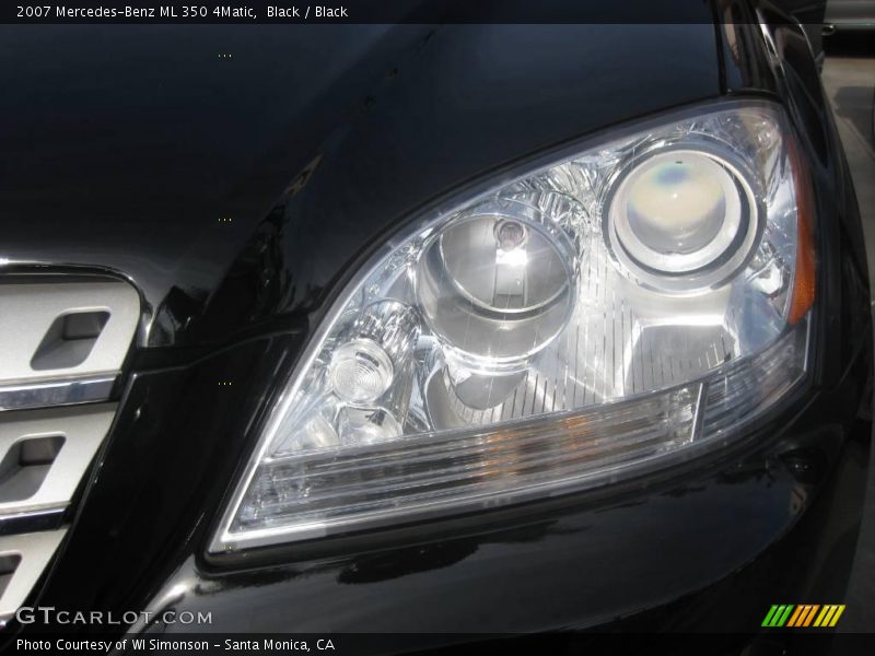 Black / Black 2007 Mercedes-Benz ML 350 4Matic